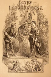 Ilustração para os trabalhos de amor perdidos, de "The Illustrated Library Shakespeare", publicada em Londres, 1890
